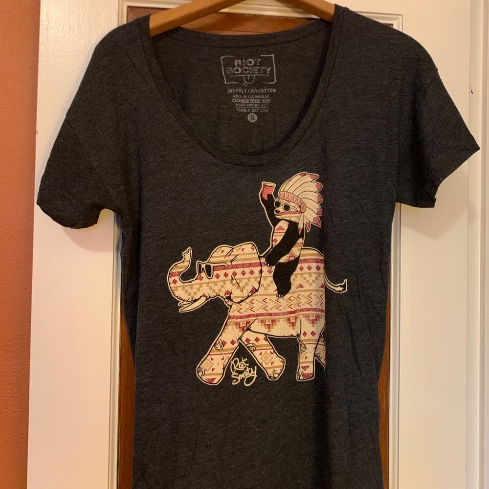 Riot society graphic T shirt